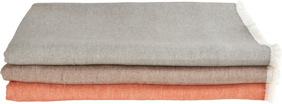 PĂTURĂ REVERSIBILĂ 140/210 cm  - gri închis/gri, Natur, textil (140/210cm) - Novel