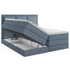 BOXSPRINGBETT 200/200 cm  in Dunkelblau  - Dunkelblau, Design, Holzwerkstoff/Kunststoff (200/200cm) - MID.YOU