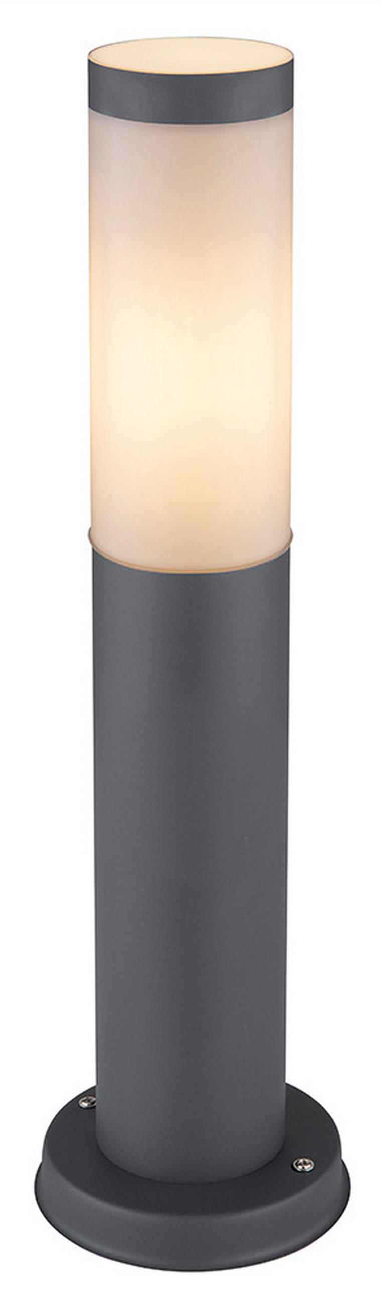 AUßENLEUCHTE 12,7/45 cm   - Anthrazit/Opal, Basics, Kunststoff/Metall (12,7/45cm) - Globo