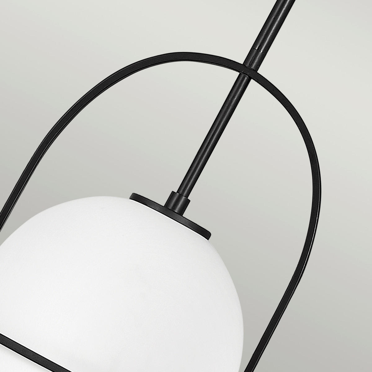 HÄNGELEUCHTE 28.9/50.3 cm    - Schwarz, Design, Glas/Metall (28.9/50.3cm) - Elstead Lighting