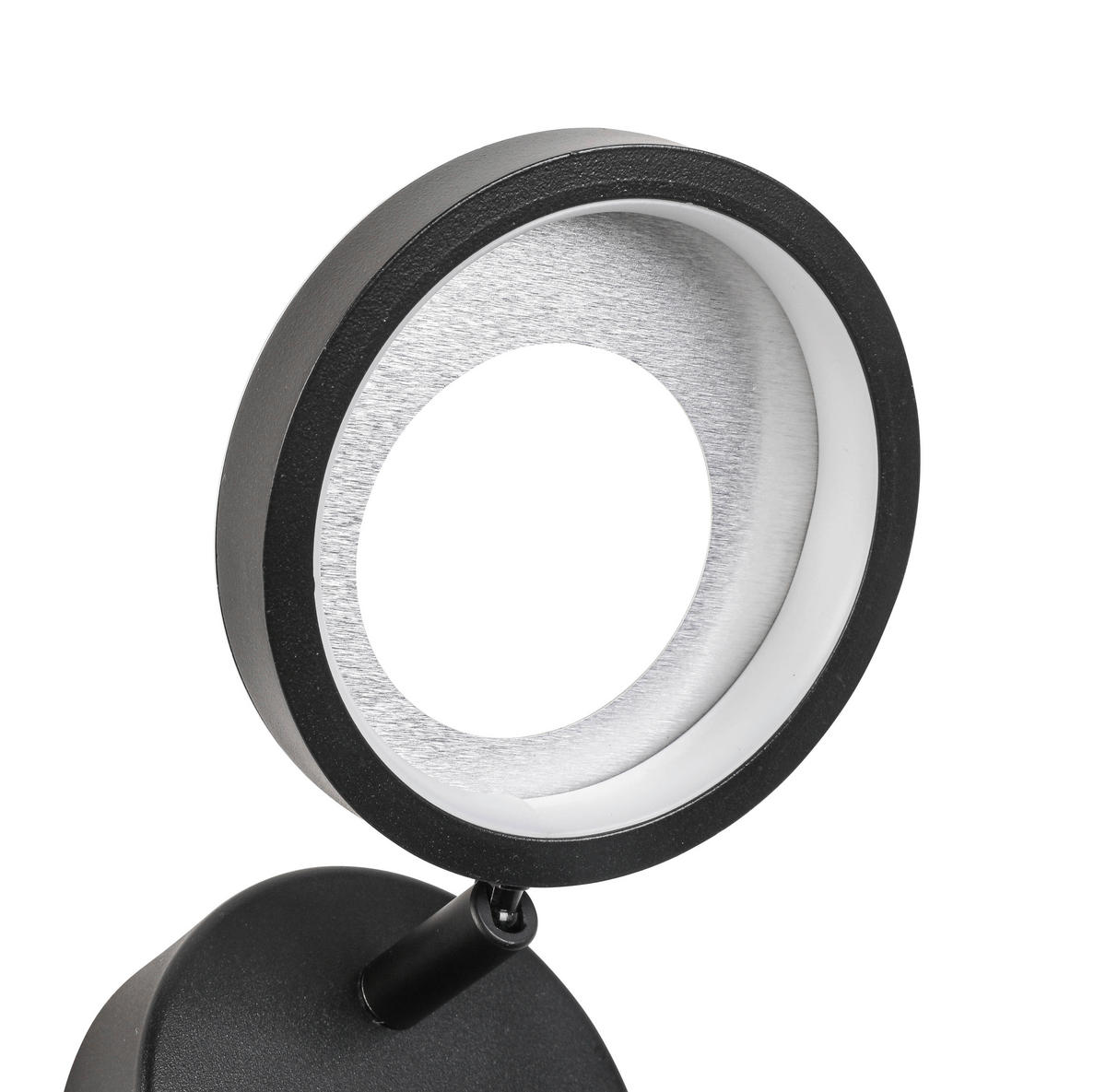 LED-STRAHLER Granada 12/21/15 cm   - Schwarz/Alufarben, Basics, Kunststoff/Metall (12/21/15cm) - Novel