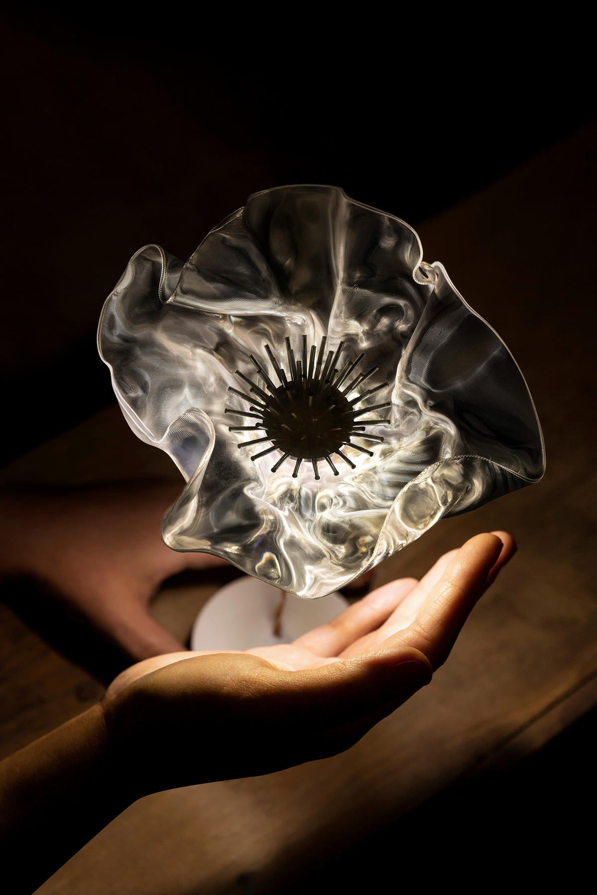 LED-TISCHLEUCHTE Prisma 15/15/26 cm   - Transparent, Design, Kunststoff/Metall (15/15/26cm) - Slamp