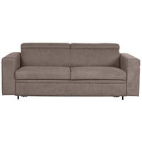 ROZKLÁDACÍ POHOVKA S MATRACÍ, textil, hnědá - černá/hnědá, Konvenční, textil/plast (206/83-100/100cm) - Novel