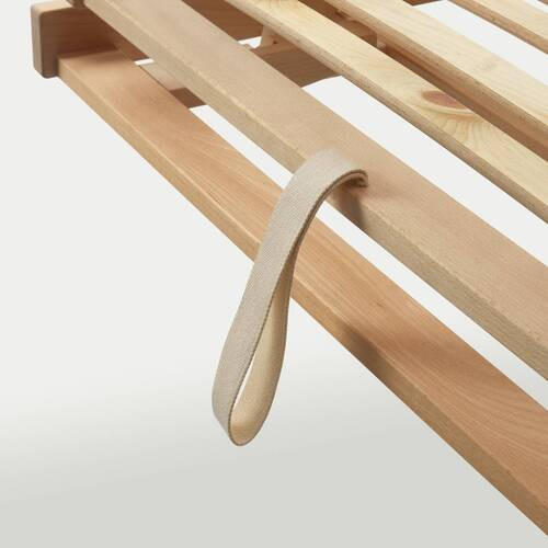 ZIRBEN-LATTENROST, metallfrei Waldgrün 80/200 cm Zirbelkiefer  - Zirbelkieferfarben/Buchefarben, Basics, Holz/Kunststoff (80/200cm) - Linea Natura