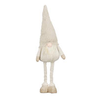 VÁNOČNÍ FIGURKA - bílá, Basics, textil (25/15/56cm)