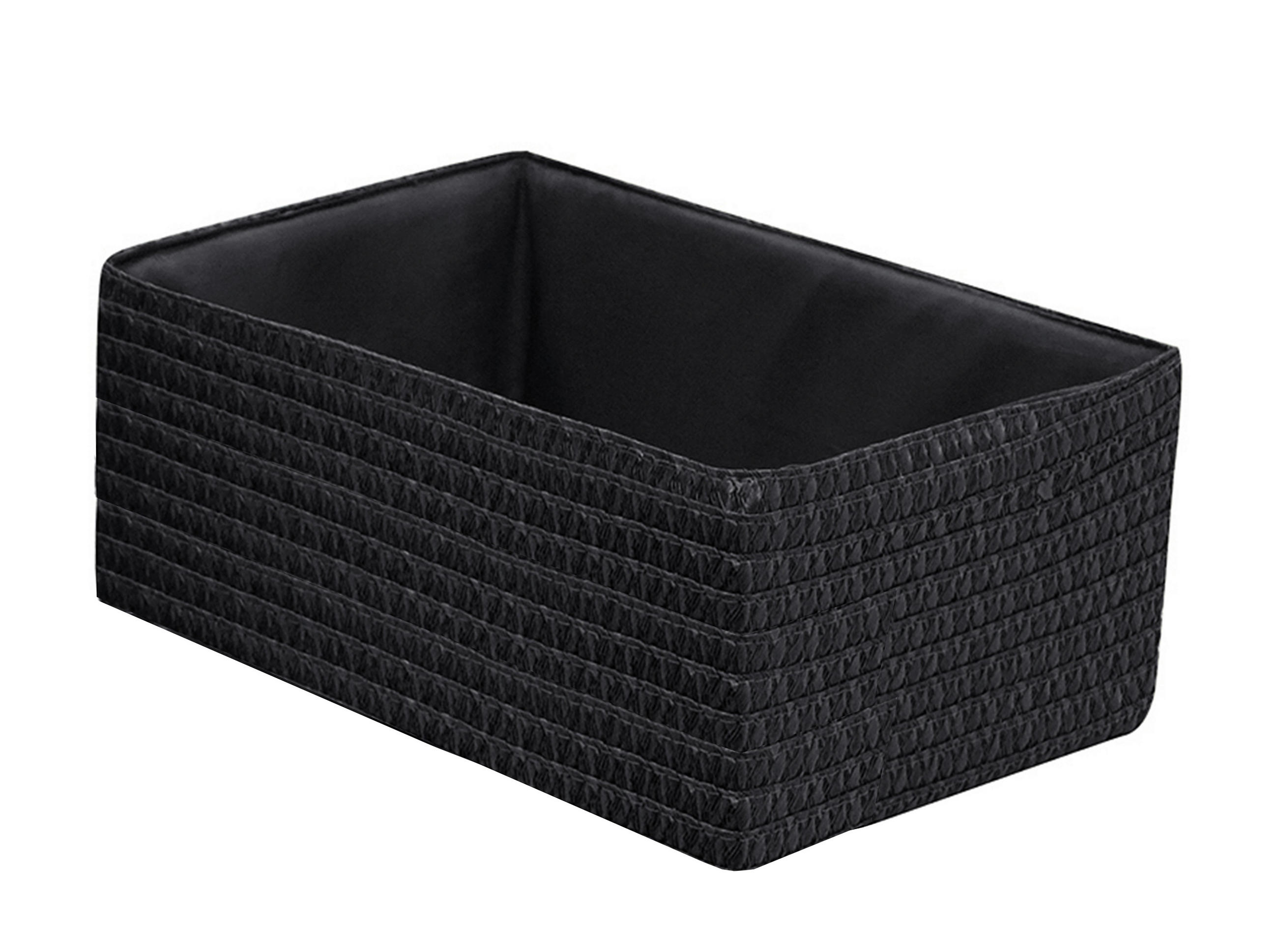 REGALKORB 32/23/14 cm   - Schwarz, Basics, Kunststoff/Textil (32/23/14cm) - Landscape