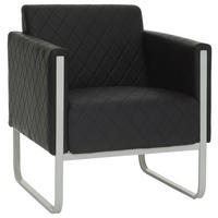 FÅTÖLJ i textil svart, ljusgrå  - ljusgrå/grå, Modern, metall/textil (67/78/71cm) - MID.YOU