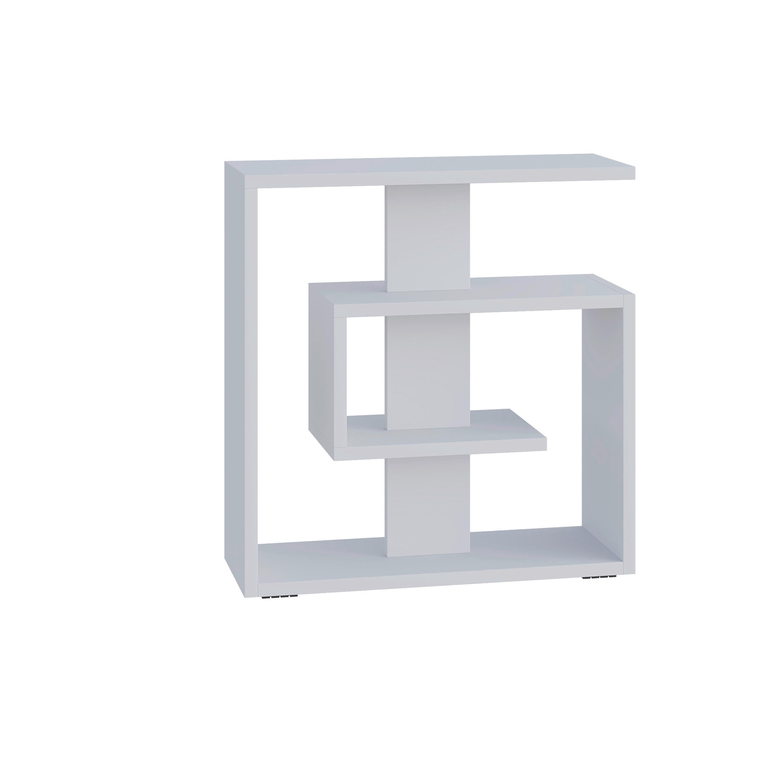 BEISTELLTISCH in Holzwerkstoff  - Weiss, Design, Holzwerkstoff (55/57/20cm) - Livetastic