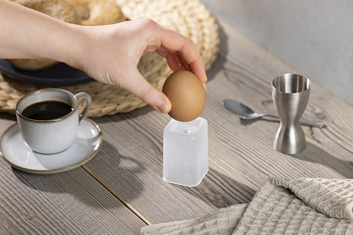 EIERKOCHER GOURMETmaxx  - Schwarz, Basics, Kunststoff/Metall (18,50/14,50/6,5cm) - GOURMETMAXX