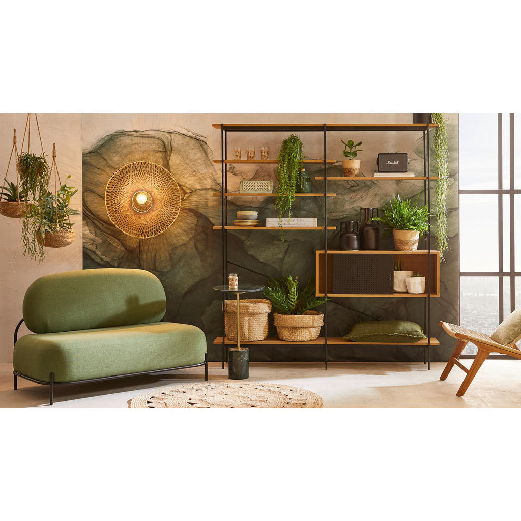 Thumbnail - Livetastic Regalelement, Schwarz, Eiche, Metall, Holzwerkstoff, 172.0x188.0x27.0 cm, Wohnzimmer, Regale, Bücherregale