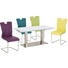 JÍDELNÍ STŮL, barvy nerez oceli, bílá - bílá/barvy nerez oceli, Design, kov/sklo (160(250)/90/76cm) - Dieter Knoll JÍDELNÍ STŮL, barvy nerez oceli, bílá - bílá/barvy nerez oceli, Design, kov/sklo (160(250)/90/76cm) - Dieter Knoll