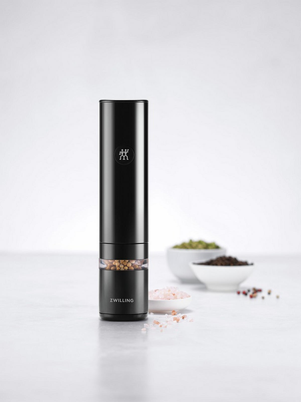 ELEKTR. SALZ-/PFEFFERMÜHLE  - Schwarz, Basics, Keramik/Kunststoff - Zwilling