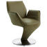ARMLEHNSTUHL in Grün, Edelstahlfarben - Edelstahlfarben/Beige, Design, Leder/Metall (67/88/67cm) - Ambiente ARMLEHNSTUHL in Grün, Edelstahlfarben - Edelstahlfarben/Beige, Design, Leder/Metall (67/88/67cm) - Ambiente
