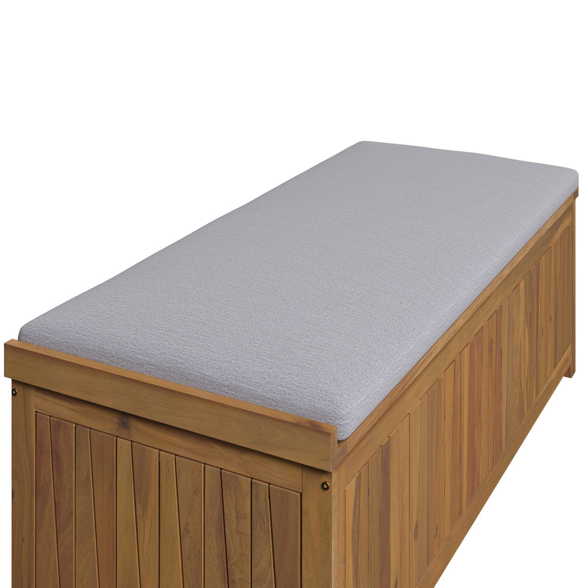 KISSENBOX 140/60/50 cm  - Grau/Akaziefarben, MODERN, Holz/Textil (140/60/50cm) - Ambia Garden