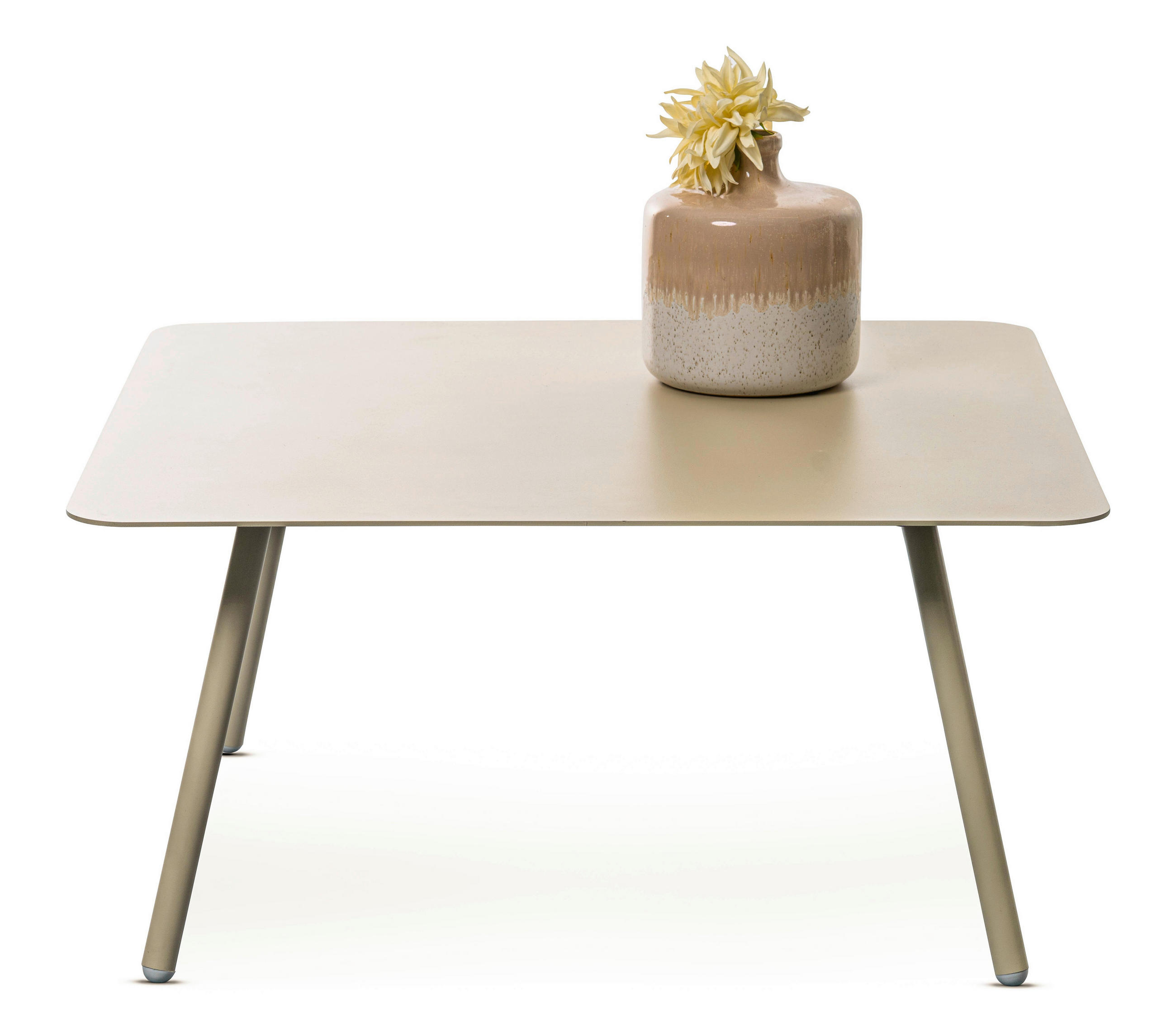 BEISTELLTISCH 75/75/35 cm Creme rechteckig  - Creme, Design, Metall (75/75/35cm) - Xora