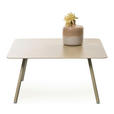 BEISTELLTISCH 75/75/35 cm Creme rechteckig  - Creme, Design, Metall (75/75/35cm) - Xora