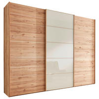 FÜGGESZTETT TOLÓAJTÓS SZEKRÉN részben tömörfa bükk bükk, Pezsgő  - Pezsgő/bükk, Natur, faalapú anyag/Üveg (300/236/67cm) - Linea Natura