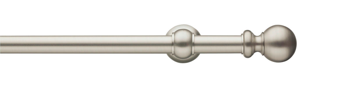 VORHANGSTANGE 225 cm  - Nickelfarben, KONVENTIONELL, Metall (225cm)