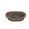 TIERBETT Wasserhyazinthe Oval - Naturfarben/Grau, KONVENTIONELL, Naturmaterialien (53/40/14cm)