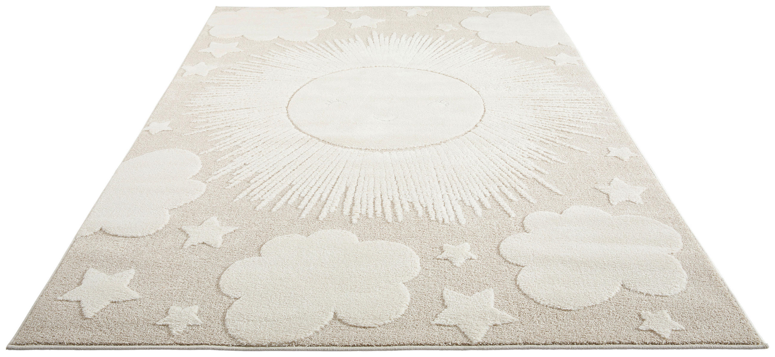 Thumbnail - Ben'n'jen Kinderteppich, Beige, Textil, Kinder, rechteckig, 120x170 cm, ISO 9001, Bsci, Oeko-Tex® Standard 100, Made in ...