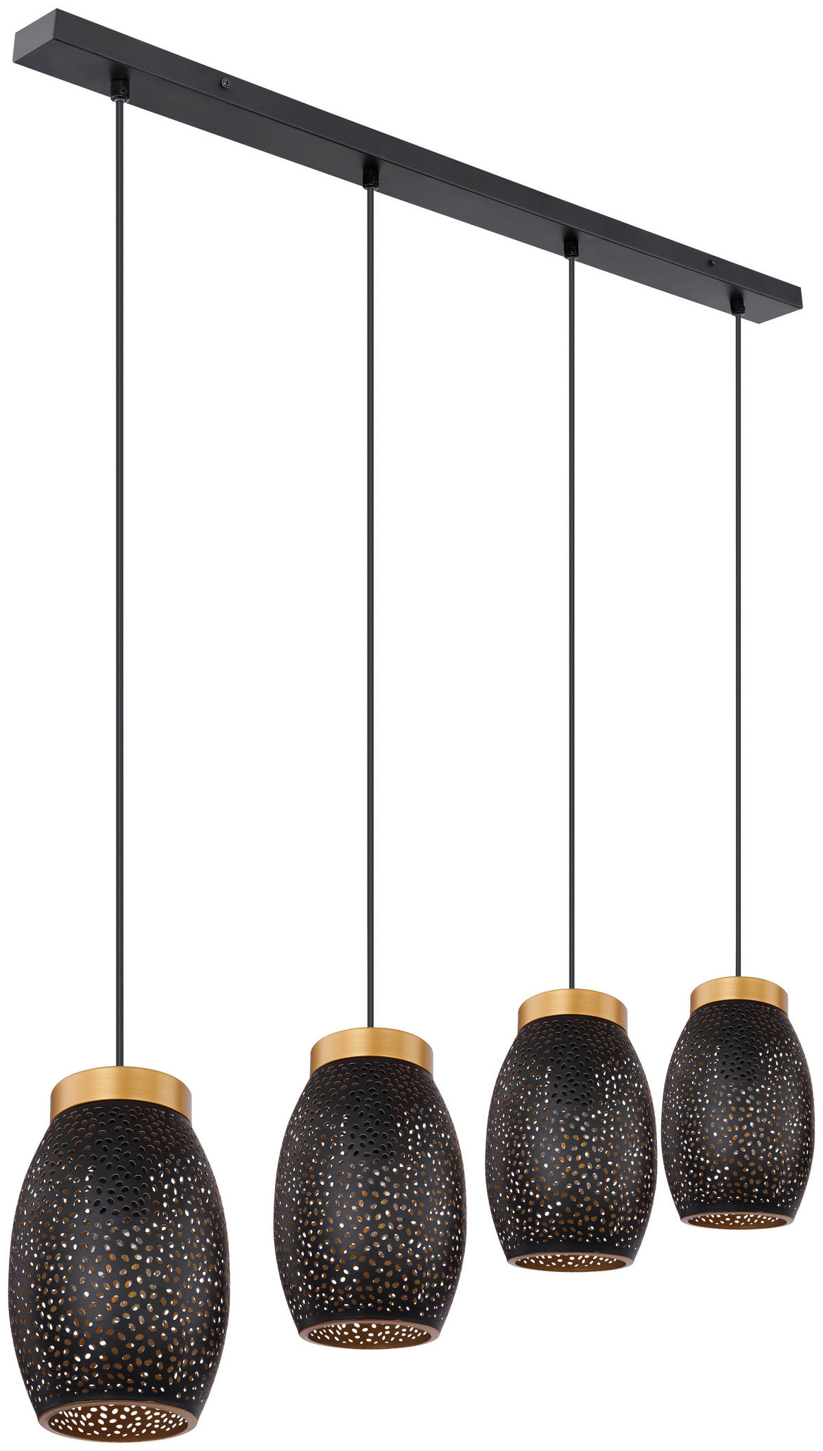 VISEČA SVETILKA  Narri   90/15/120 cm        40 W E27 - zlate barve/črna, Basics, kovina (90/15/120cm) - Globo