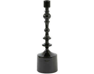 KERZENHALTER - Schwarz, Basics, Metall (10/34cm)
