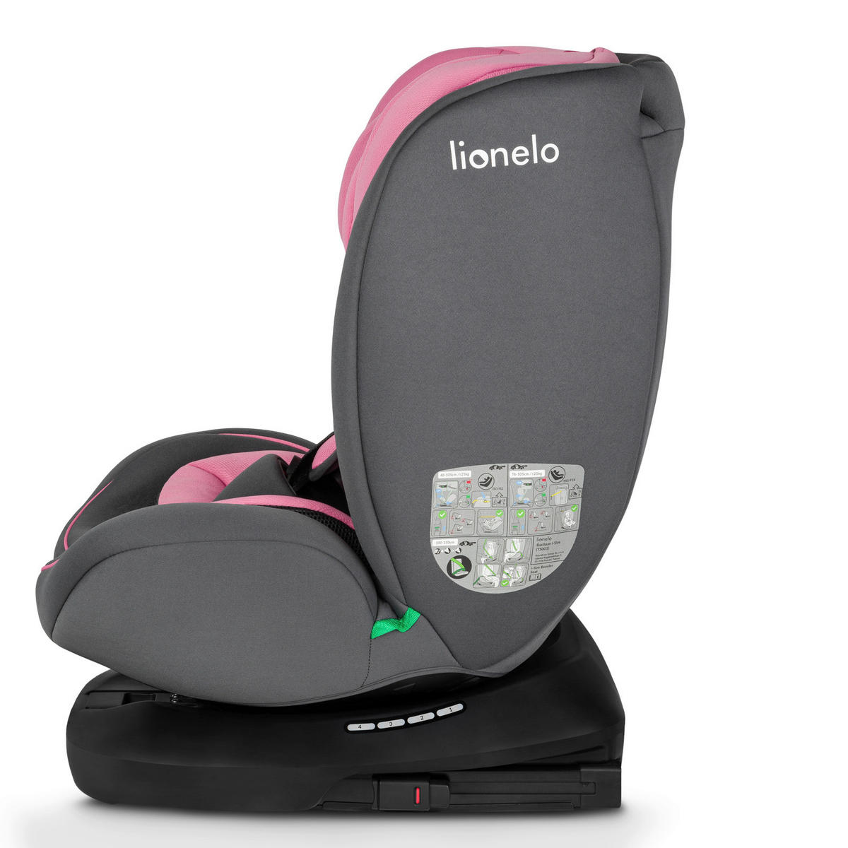 KINDERAUTOSITZ   - Pink/Grau, Basics, Kunststoff (44,5/60/81cm) - Lionelo