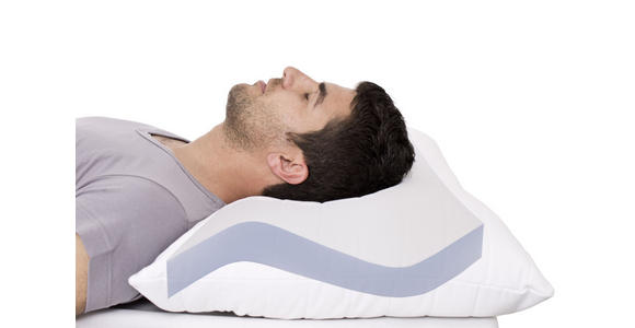 Kopfpolster Anti Schnarch Kissen - Benno - Weiß, KONVENTIONELL, Textil (40/80cm) - Primatex