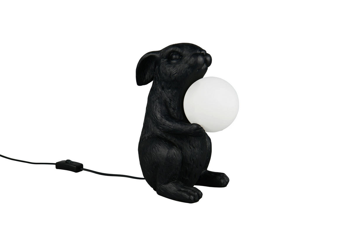 BORDSLAMPA Rabbit 21/16/28 cm   - svart, Lifestyle, metall/plast (21/16/28cm)