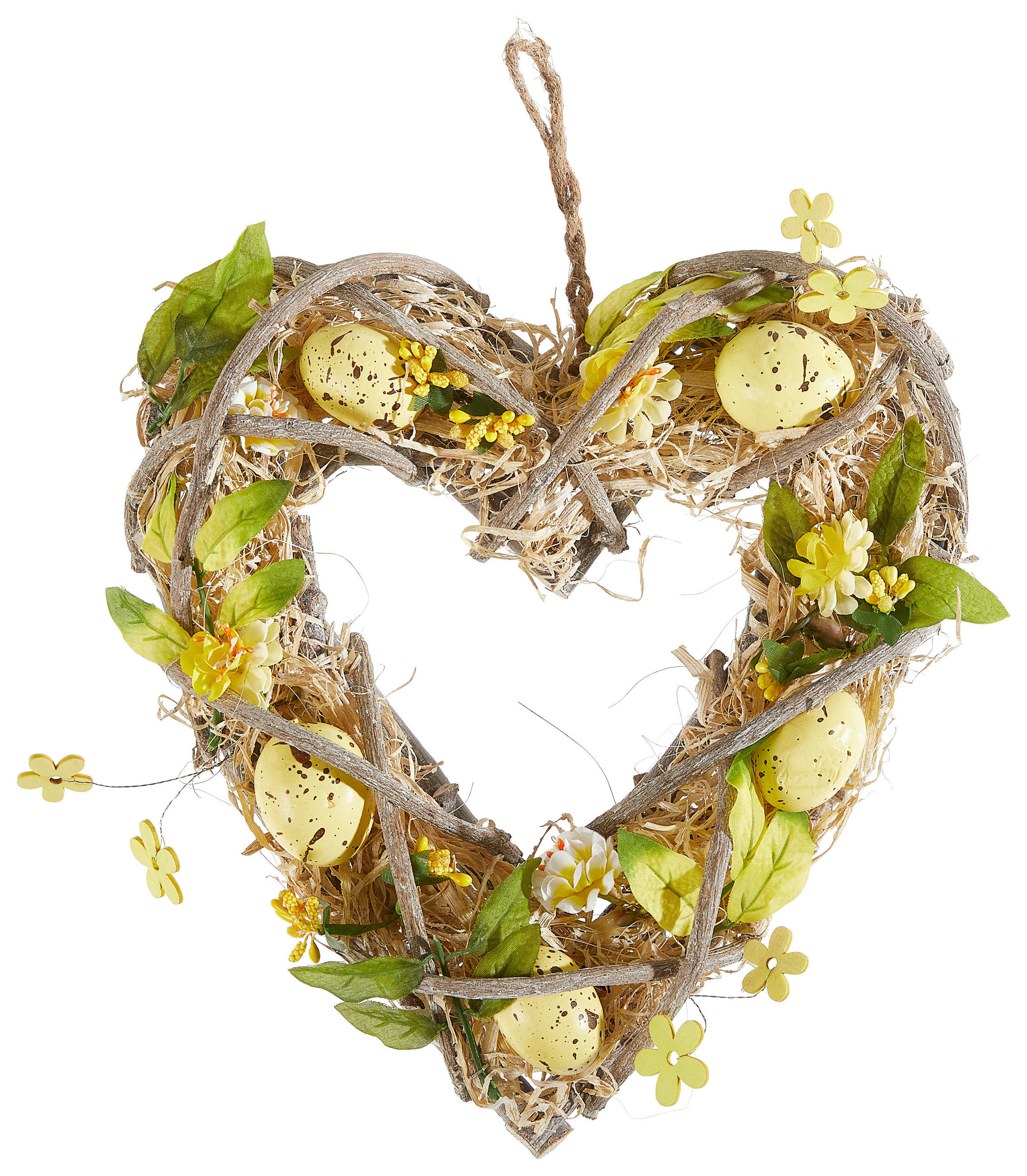 FRÜHLINGSKRANZ  - Gelb, LIFESTYLE, Holz/Kunststoff (30/32cm)