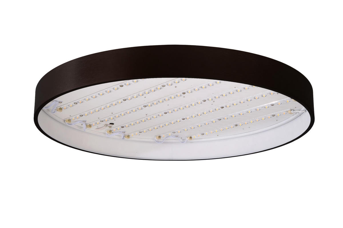 LED-DECKENLEUCHTE Menkar 60/60/9 cm   - Schwarz, KONVENTIONELL, Metall (60/60/9cm)