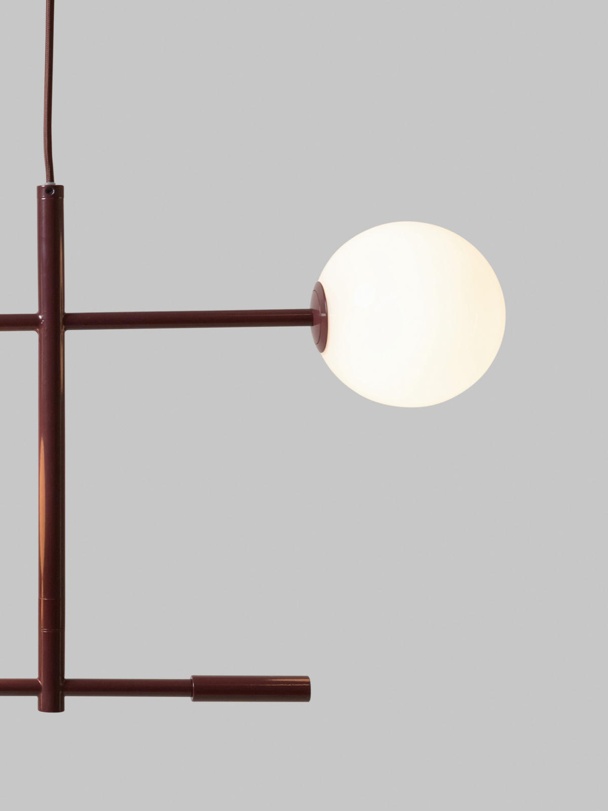 HÄNGELEUCHTE It'saboutRoMi 97/13/218 cm   - Bordeaux, Design, Metall (97/13/218cm) - It's about Romi