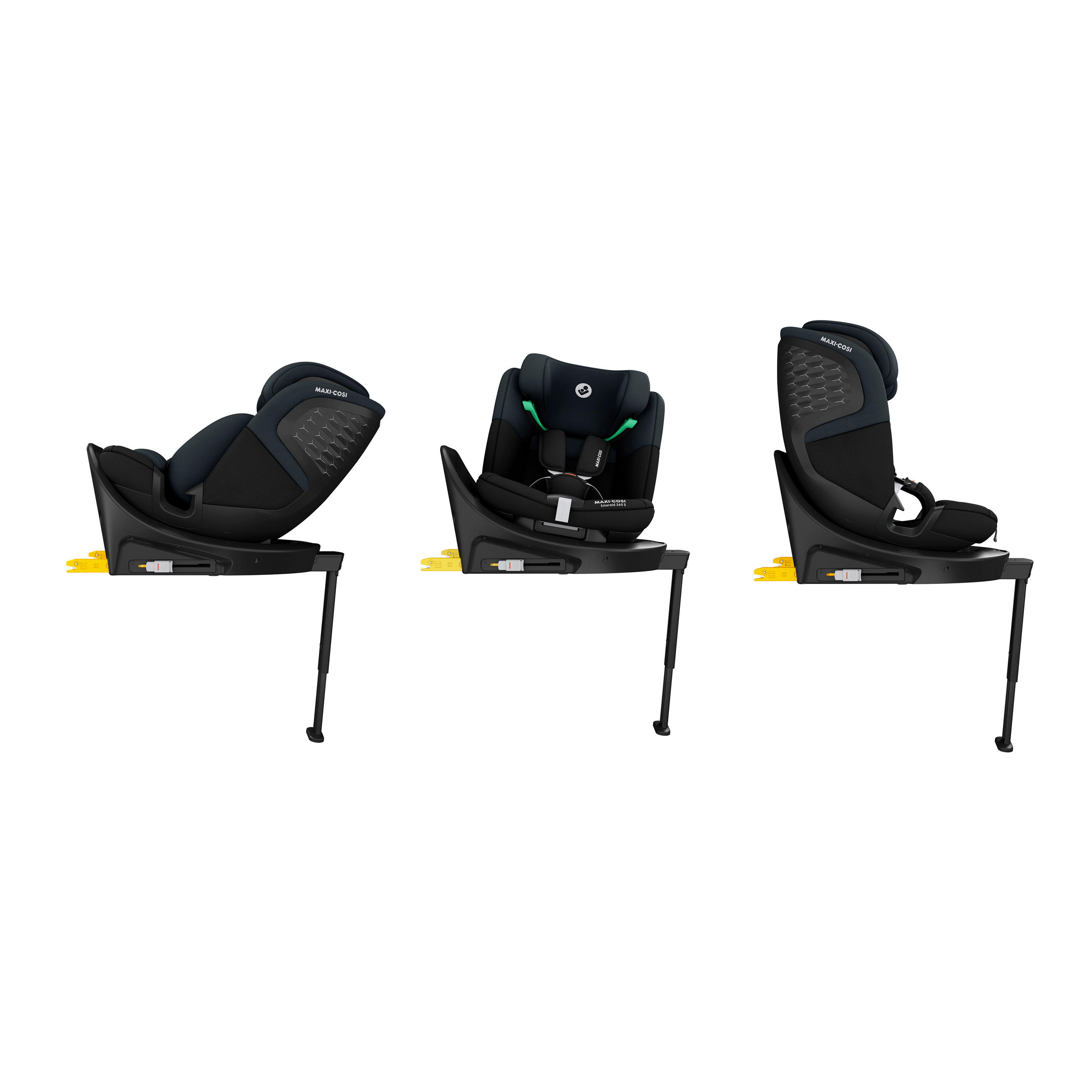 REBOARDER-KINDERSITZ Emerald S  - Schwarz, Basics, Kunststoff/Metall (44,2/59/61cm) - Maxi-Cosi