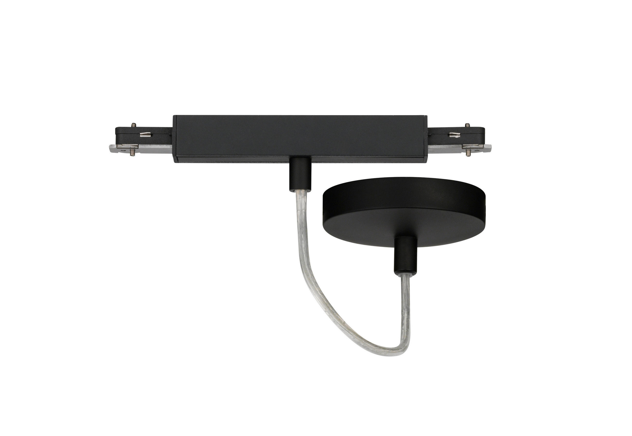 SCHIENENSYSTEM-EINSPEISER m6 HV Track 6 10/13/10/2,2/6/2,2 cm   - Schwarz, Basics, Metall (10/13/10/2,2/6/2,2cm) - Fischer & Honsel