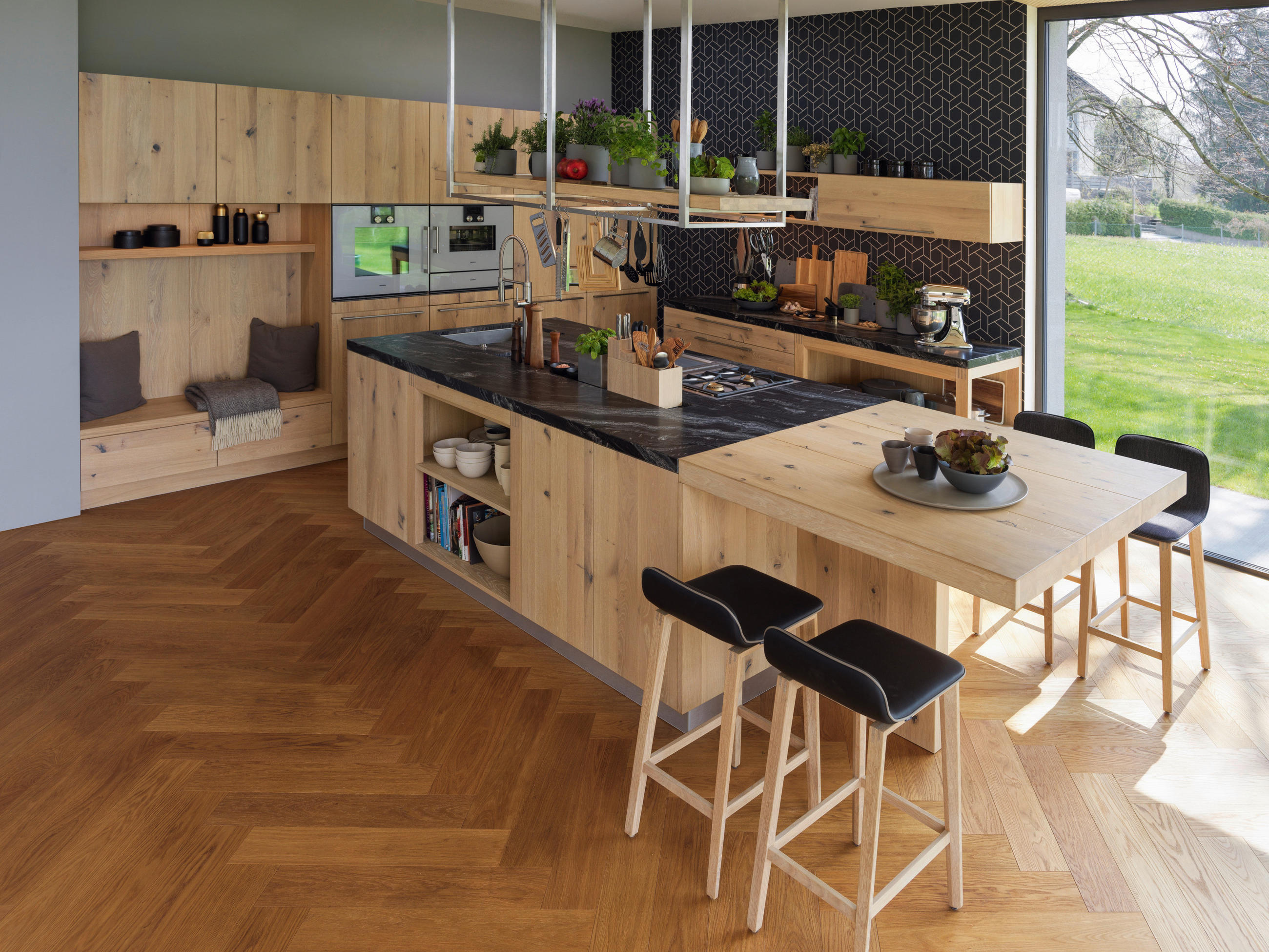 EINBAUKÜCHE   - Eichefarben, Natur, Holz - TEAM 7