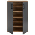SCHUHSCHRANK 70/106/29,5 cm  - Anthrazit/Schwarz, KONVENTIONELL, Holzwerkstoff/Kunststoff (70/106/29,5cm) - Xora
