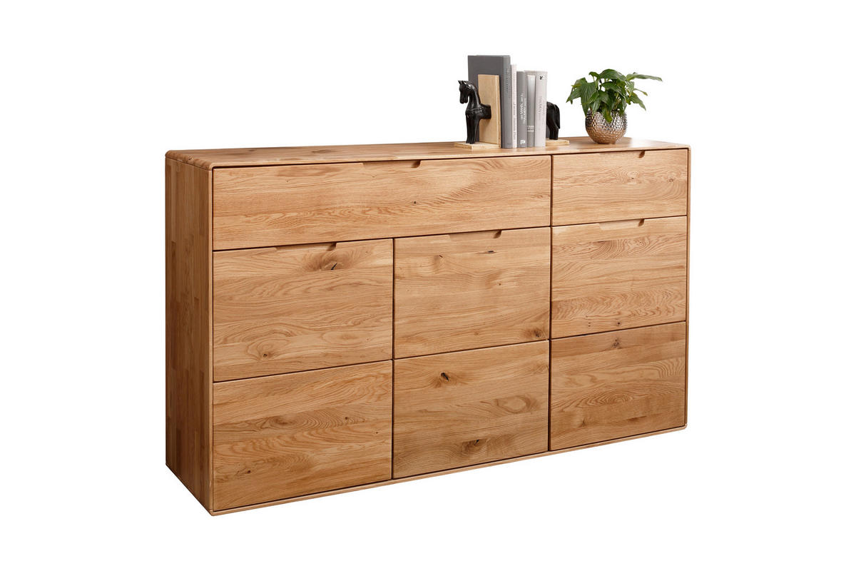 KOMMODE , 149/91/40 cm, 2 Schublade(n)  - Wildeiche, Design, Holz (149/91/40cm) - Livetastic