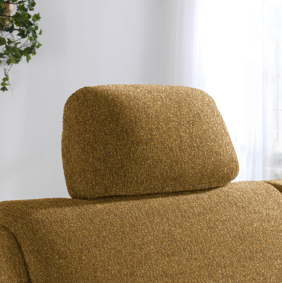 SCHLAFSOFA  in Mikrovelours Senfgelb  - Senfgelb/Alufarben, KONVENTIONELL, Kunststoff/Textil (176/88/91cm) - Sedda