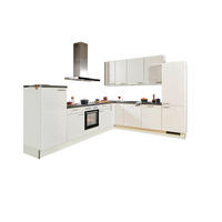 ECKKÜCHE XO 21 330/270 cm  in Weiß, Sandfarben  - Sandfarben/Schwarz, Design, Holzwerkstoff/Metall (330/270cm) - Xora