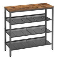 SCHUHREGAL 75/73/30 cm  - Schwarz/Braun, MODERN, Holzwerkstoff/Metall (75/73/30cm) - MID.YOU