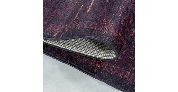 LÄUFER 80/250 cm Fiesta Rot, Schwarz  - Rot/Schwarz, Design, Leder/Textil (80/250cm) - Novel