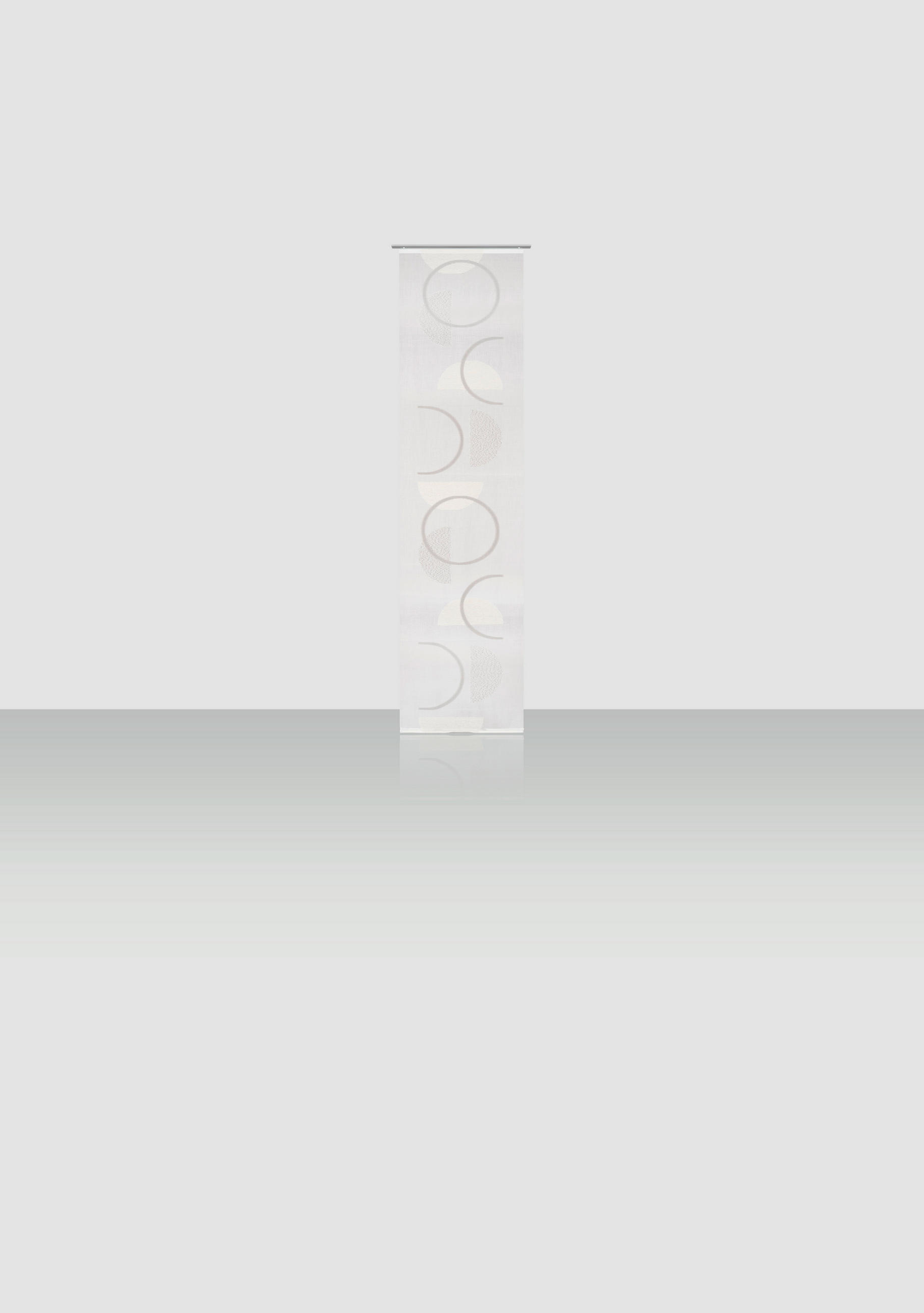 FLÄCHENVORHANG   halbtransparent   60/255 cm  - Grau, Trend, Textil (60/255cm) - Novel