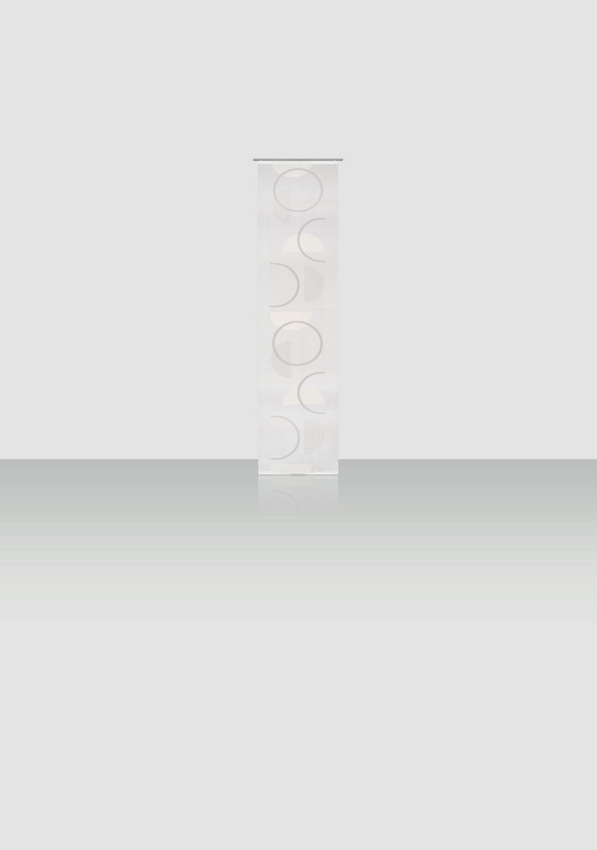 FLÄCHENVORHANG   halbtransparent   60/255 cm  - Grau, Trend, Textil (60/255cm) - Novel