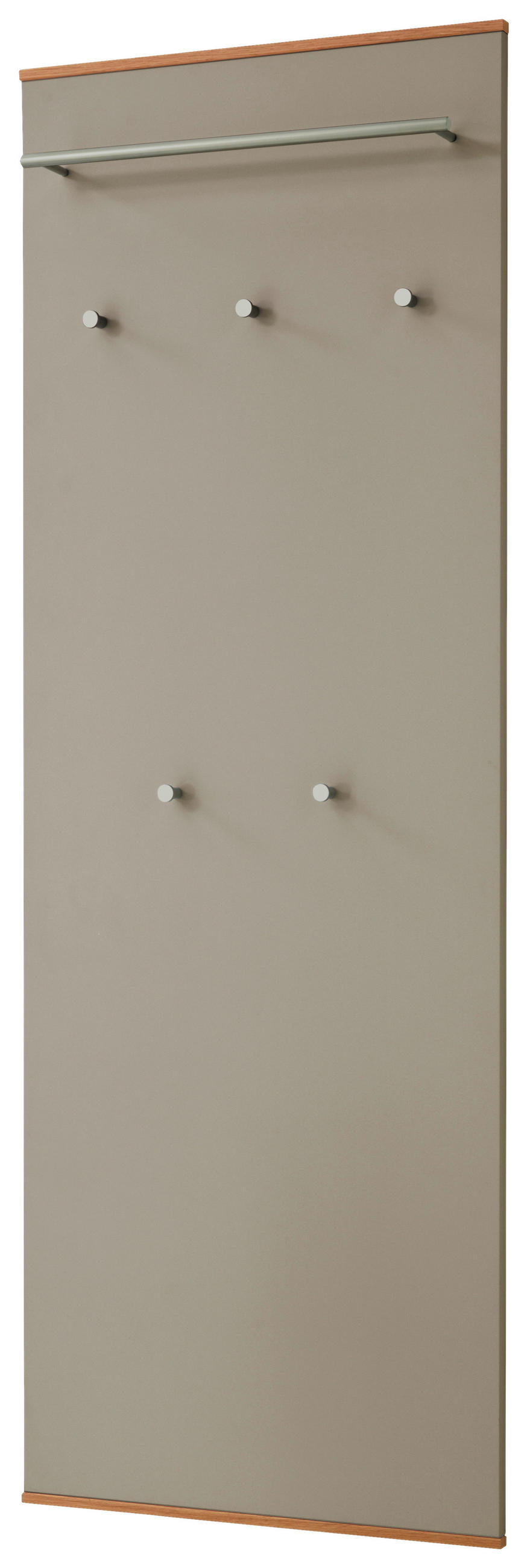 GARDEROBENPANEEL  in 60/170/10 cm  - Taupe/Eichefarben, Design, Holzwerkstoff/Metall (60/170/10cm) - Novel