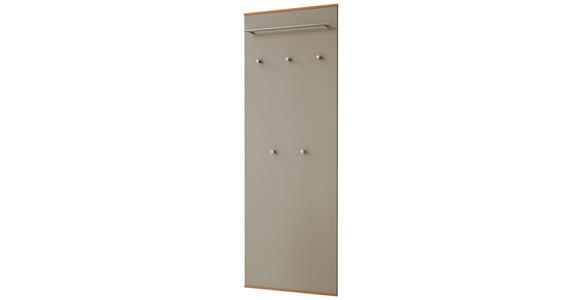 GARDEROBENPANEEL  in 60/170/10 cm  - Taupe/Eichefarben, Design, Holzwerkstoff/Metall (60/170/10cm) - Novel