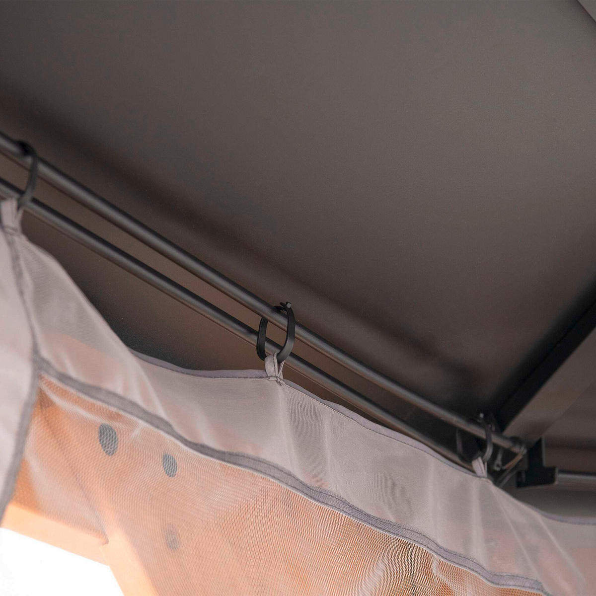 PAVILLON-SEITENTEIL  - Grau, Basics, Textil (147/228cm) - Modante