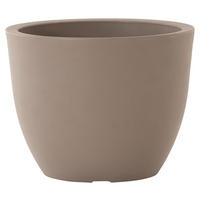 PFLANZENTOPF   - Taupe, Basics, Kunststoff (45/36cm) - Siena Garden