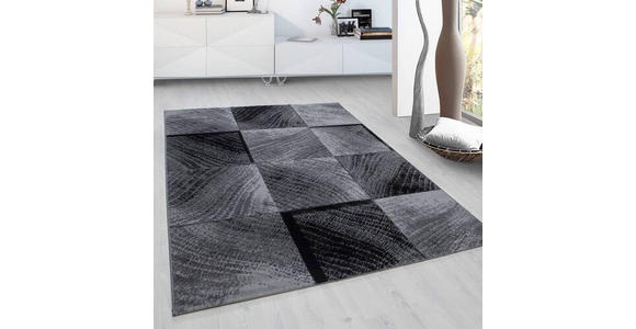 WEBTEPPICH 140/200 cm Plus Schwarz  - Schwarz, Basics, Textil (140/200cm) - Novel