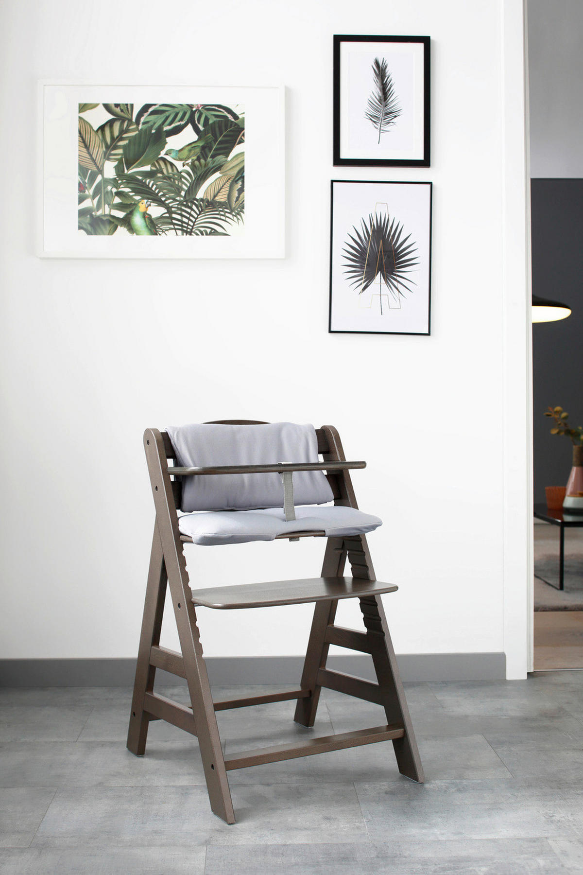 HOCHSTUHLEINLAGE Highchairpad Deluxe  - Grau, Basics, Textil (44/24cm) - Hauck