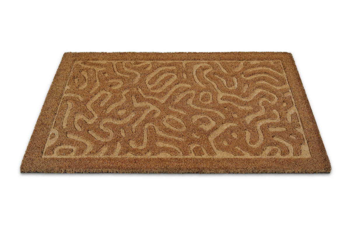 FUßMATTE 60/90 cm Desert Doodle  - Hellbraun, KONVENTIONELL, Kunststoff/Textil (60/90cm) - WECON HOME